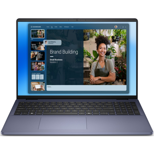 Laptop Dell 16 DC16251, Intel Core 7 150U, 16 inch, RAM 16GB, SSD 1TB, nVidia GeForce MX570A 2GB, Windows 11 Pro, Midnight Blue