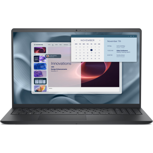 Laptop Dell Pro 15 Essential PV15250, Intel Core i7-1355U, 15.6 inch, RAM 16GB, SSD 512GB, Intel UHD Graphics, Windows 11 Pro, Carbon Black, 1000051125