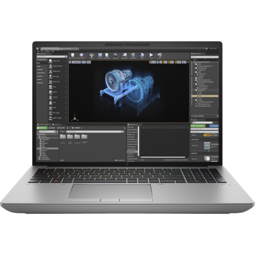 Laptop HP ZBook Fury 16 G10, Intel Core i9-13950HX, 16inch, RAM 32GB, SSD 1TB, nVidia RTX 4000 12GB, Windows 11 Pro, Silver + HP Wolf Pro Security