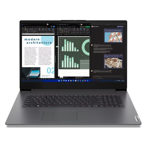 Laptop Lenovo V17 G4 IRU, Intel Core i7-13620H, 17.3 inch, RAM 16GB, SSD 512GB, Intel UHD Graphics, Windows 11 Pro, Iron Grey