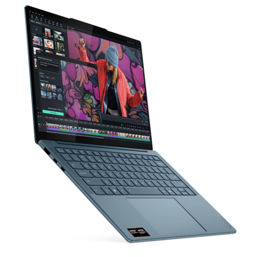 Laptop Lenovo Yoga Slim 7 14AKP10, AMD Ryzen AI 5 340, 14 inch, RAM 16GB, SSD 512GB, AMD Radeon 840M, Windows 11, Tida Teal