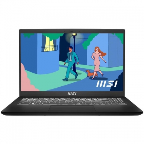 Laptop MSI Modern 15 B11M-030XRO, Inter Core i5-1155G7, 15.6inch, RAM 16GB, SSD 512GB, Intel Iris Xe Graphics, No OS, Classic Black