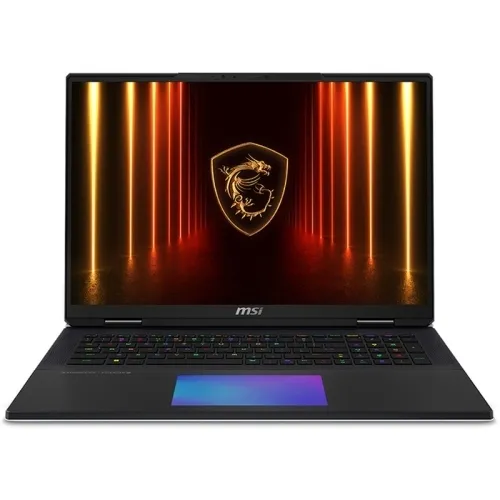 Laptop MSI Titan 18 HX AI A2XWJG, Intel Core Ultra 9 285HX, 18 inch, RAM 64GB, SSD 3 x 2TB, nVidia GeForce RTX 5090 24GB, Windows 11 Pro, Core Black