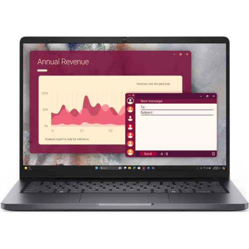Laptop Dell Pro 14 PC14250, Intel Core 5 120U, 14 inch, RAM 16GB, SSD 512GB, Intel Graphics, Linux, Magnetite