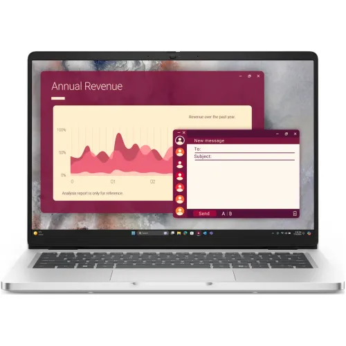 Laptop Dell Pro 14 PC14250, Intel Core Ultra 7 255U, 14 inch, RAM 32GB, SSD 512GB, Intel Graphics, Windows 11 Pro, Platinum Silver