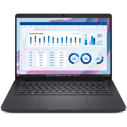 Laptop Dell Pro Max 14 MC14255, AMD Ryzen AI 7 PRO 350, 14 inch, RAM 16GB, SSD 512GB, AMD Radeon 860M, Windows 11 Pro, Magnetite