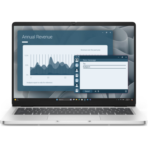 Laptop Dell Pro 14 PC14255, AMD Ryzen AI 7 350, 14 inch, RAM 16GB, SSD 512GB, AMD Radeon 860M, Windows 11 Pro, Platinum Silver