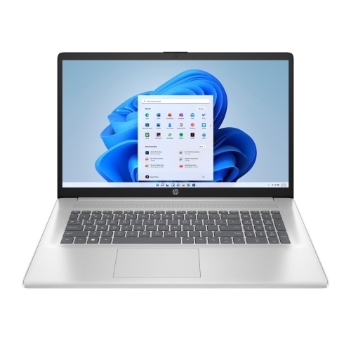 Laptop HP 17-cn4009nw, Intel Core 5 120U, 17.3 inch, RAM 16GB, SSD 512GB, Intel Iris Xe Graphics, Windows 11, Natural Silver