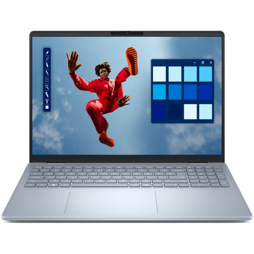 Laptop Dell 16 Plus DB16250, Intel Core Ultra 7 258V, 16 inch Touch, RAM 32GB, SSD 1TB, Intel Arc Graphics 140V, Windows 11 Pro, Ice Blue, DB16250-LNL-201-WINP-05