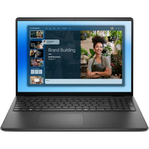 Laptop Dell 16 DC16250, Intel Core 5 120U, 16 inch, RAM 16GB, SSD 1TB, Intel Graphics, Linux, Carbon Black
