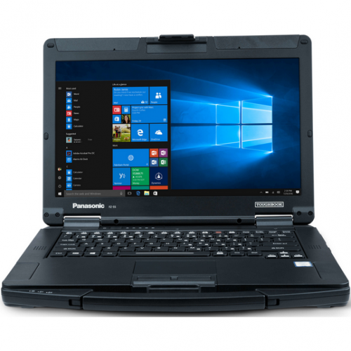 Laptop Panasonic ToughBook 55, Intel Core i5-1345U, 14inch Touch, RAM 16GB, SSD 512GB, Intel Iris Xe Graphics, 4G, Layout DE, Windows 11 Pro, Black, FZ-55J260KBG