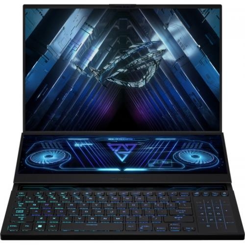 Laptop ASUS ROG Zephyrus Duo 16 MiniLED GX650PY-NM050X, AMD Ryzen 9 7945HX, 16 inch, RAM 64GB, SSD 2x 2TB, nVidia GeForce RTX 4090 16GB, Windows 11 Pro, Black