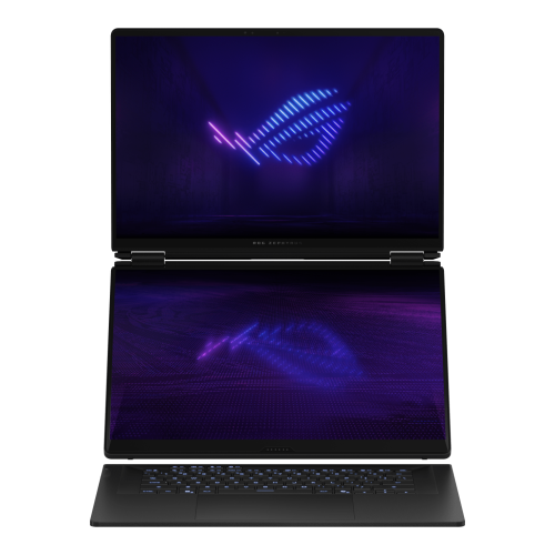 Laptop ASUS ROG Zephyrus Duo 16 (2026) GX651AX-SR075X, Intel Core Ultra 9 386H, 2 x 16 inch Touch, RAM 64GB, SSD 2TB, nVidia GeForce RTX 5090 24GB, Windows 11 Pro, Stellar Grey