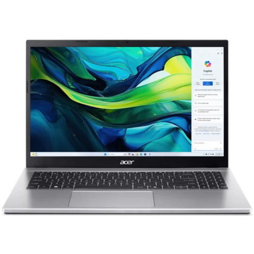 Laptop Acer Aspire Go 15 AG15-42P-R40Z, AMD Ryzen 7 5825U, 15.6 inch, RAM 16GB, SSD 512GB, AMD Radeon Graphics, No OS, Pure Silver